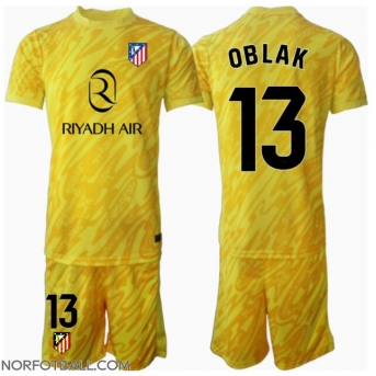 Billige Fotballdrakt Atletico Madrid Jan Oblak #13 Keeper Replika Tredjedraktsett Barn 2024-25 Kortermet (med bukser)